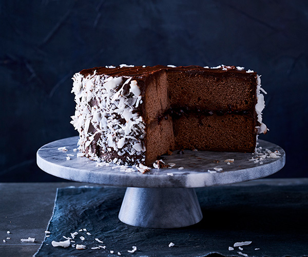 Συνταγή κέικ σοκολάτας Lamington
