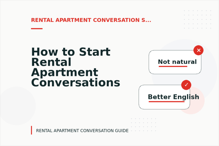 How to Start Rental Apartment Conversations Clearly
