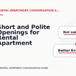 Short and Polite Openings for Rental Apartment Conversation English