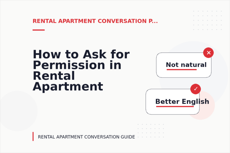 How to Ask for Permission in Rental Apartment Conversation English How to Ask for Permission in Rental Apartment Conversation English